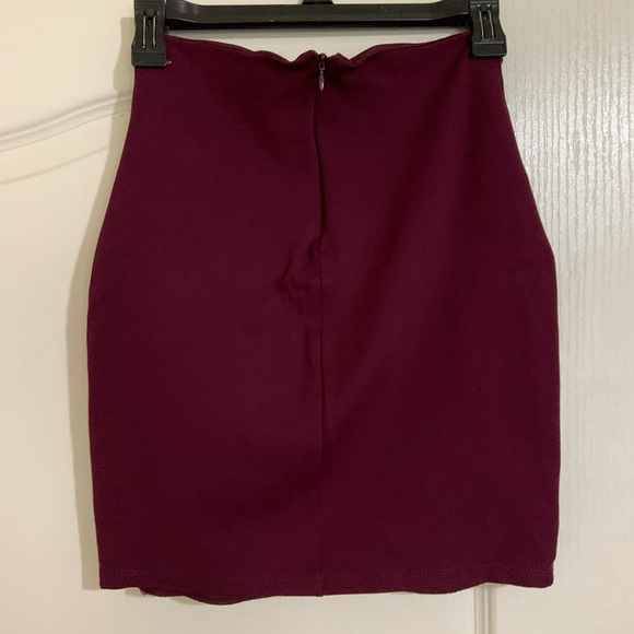 Burgundy two piece Lulus dress small - Picture 13 of 16
